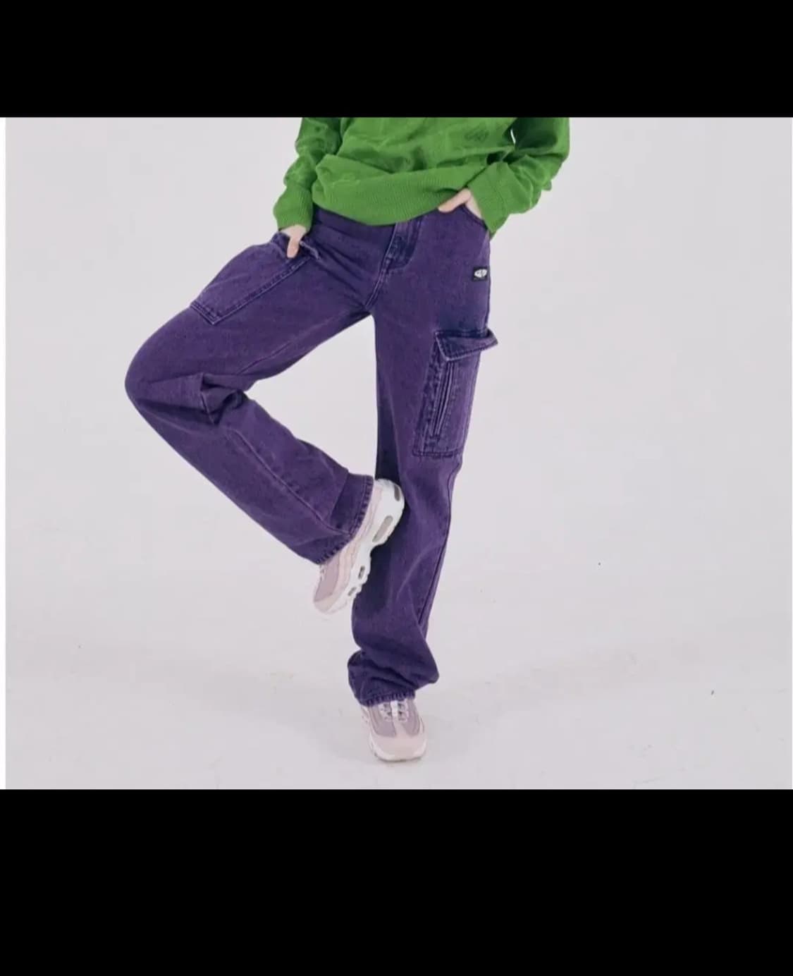 스컬프터 워싱 카고 데님 팬츠 딥퍼플 상품이미지1