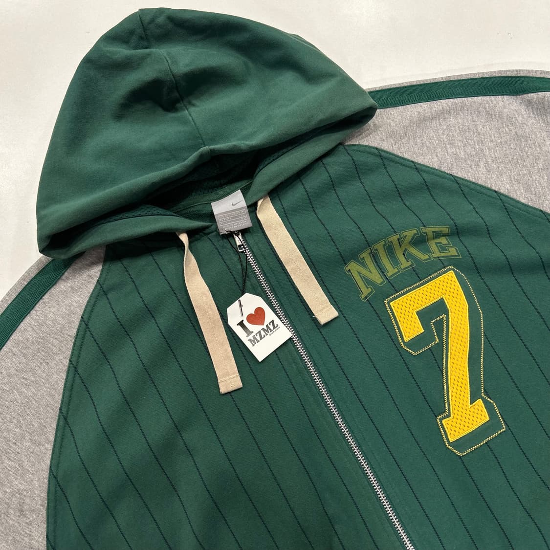 [2XL] 나이키 빈티지 나그랑 그린 넘버7 후드 집업 A622 상품이미지3