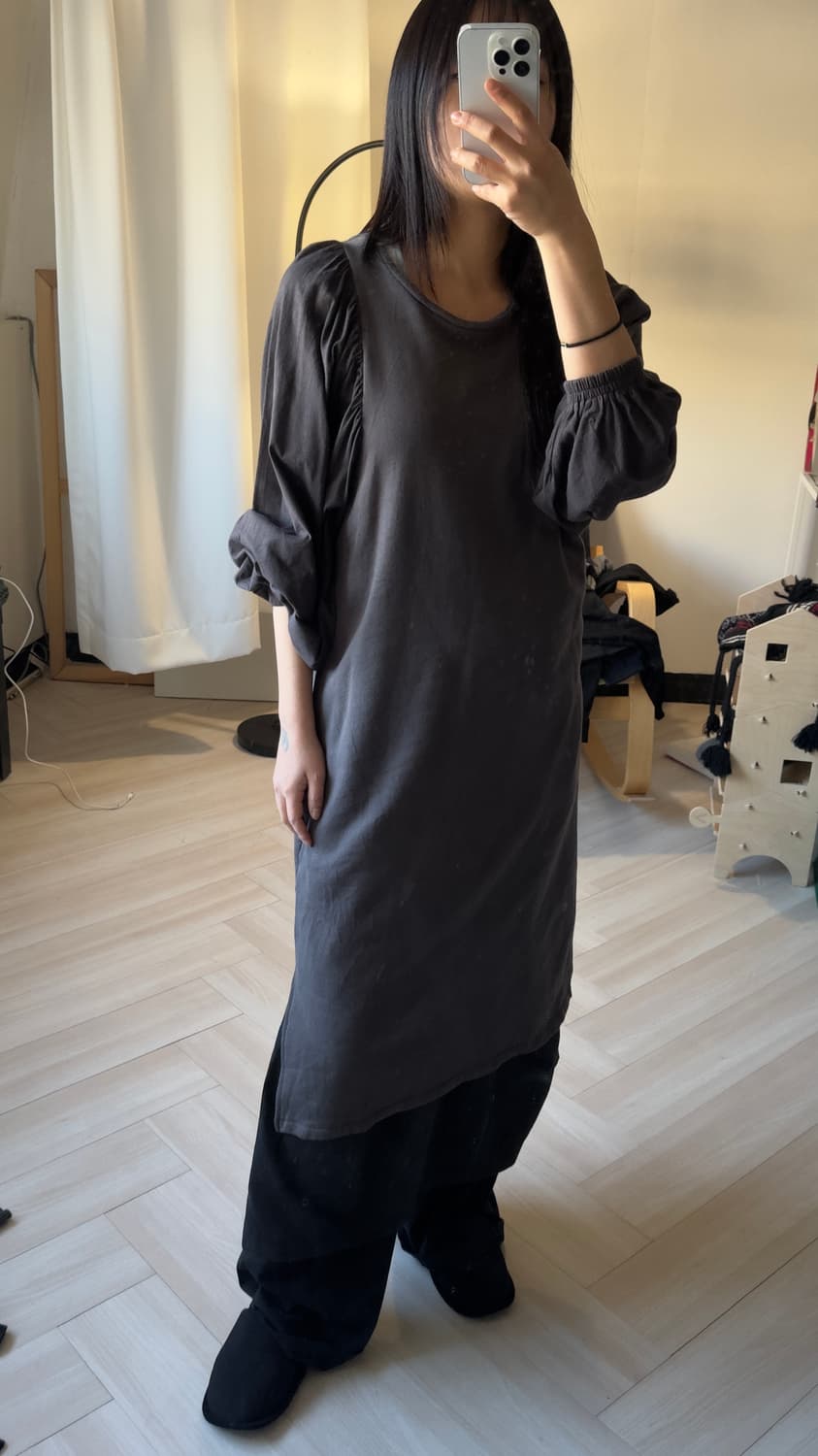 [CHEZ-VOEU] shirring puff dress 상품이미지7
