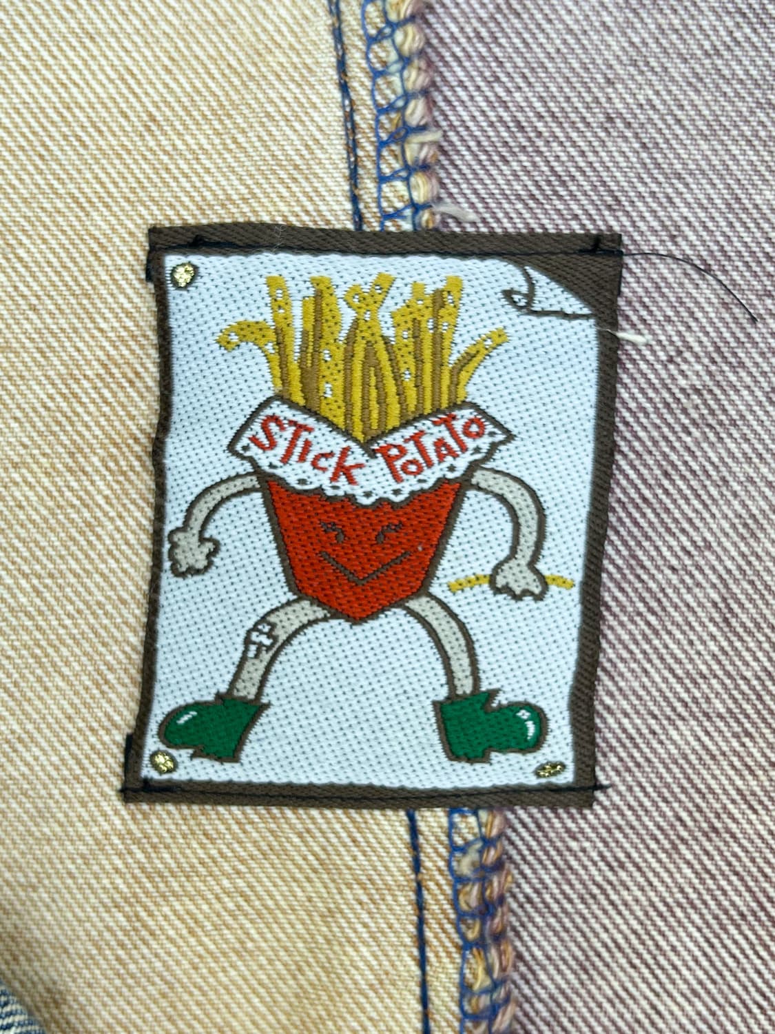 Stick Potato 90s 데님 패치워크 아노락 상품이미지8