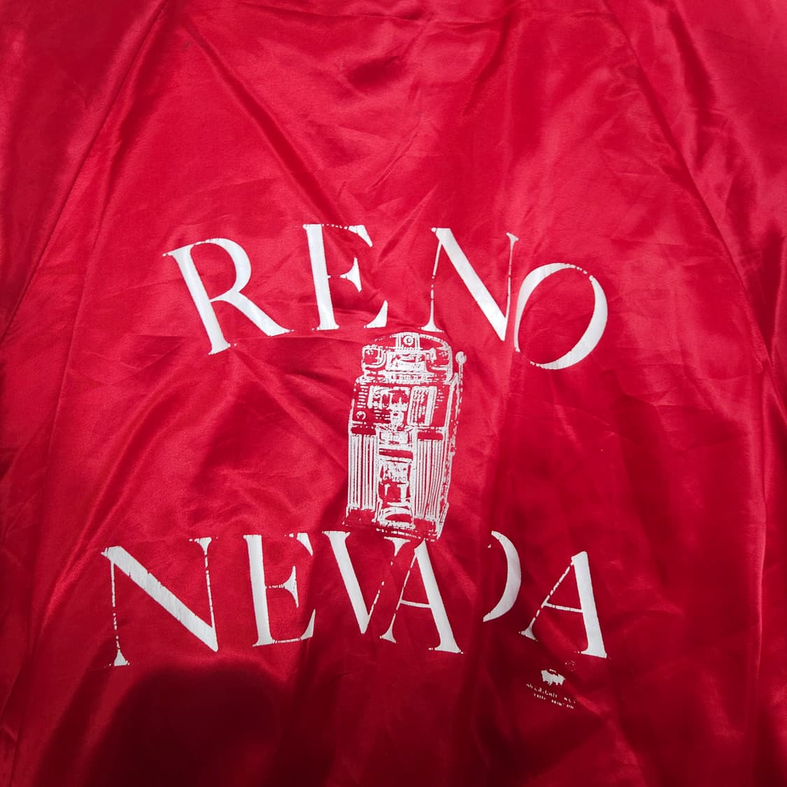 90s 어반 스포츠웨어 사틴 자켓 XL Made in USA 상품이미지4