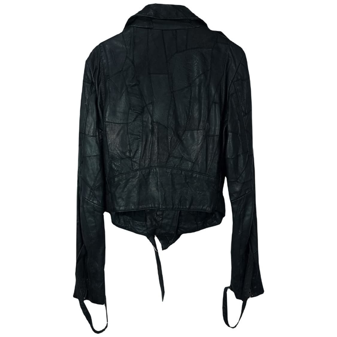 빈티지 그런지 리얼 쉽스킨 양가죽 라이더 레더 자켓 M16644 상품이미지3