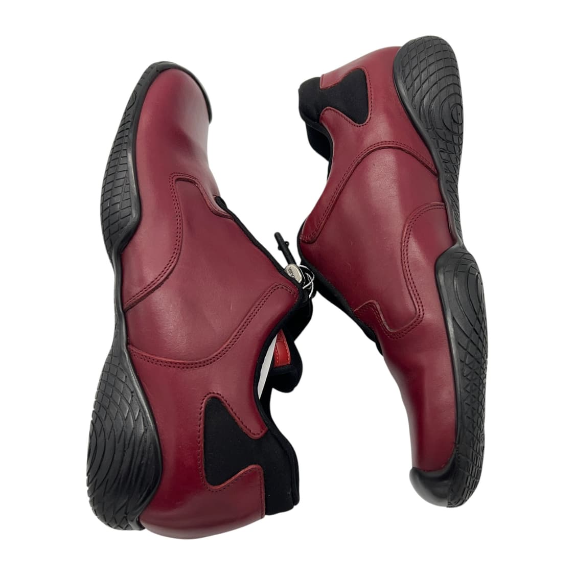 240 Vtg W 프라다 스포츠 슬립온 토글 스니커즈 버건디 (EU38) 상품이미지2