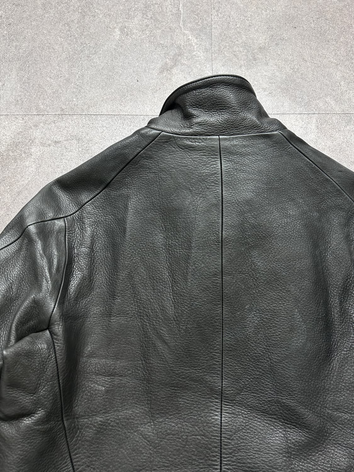 Civilized 스티어하이드 하이넥 레더 자켓 상품이미지7