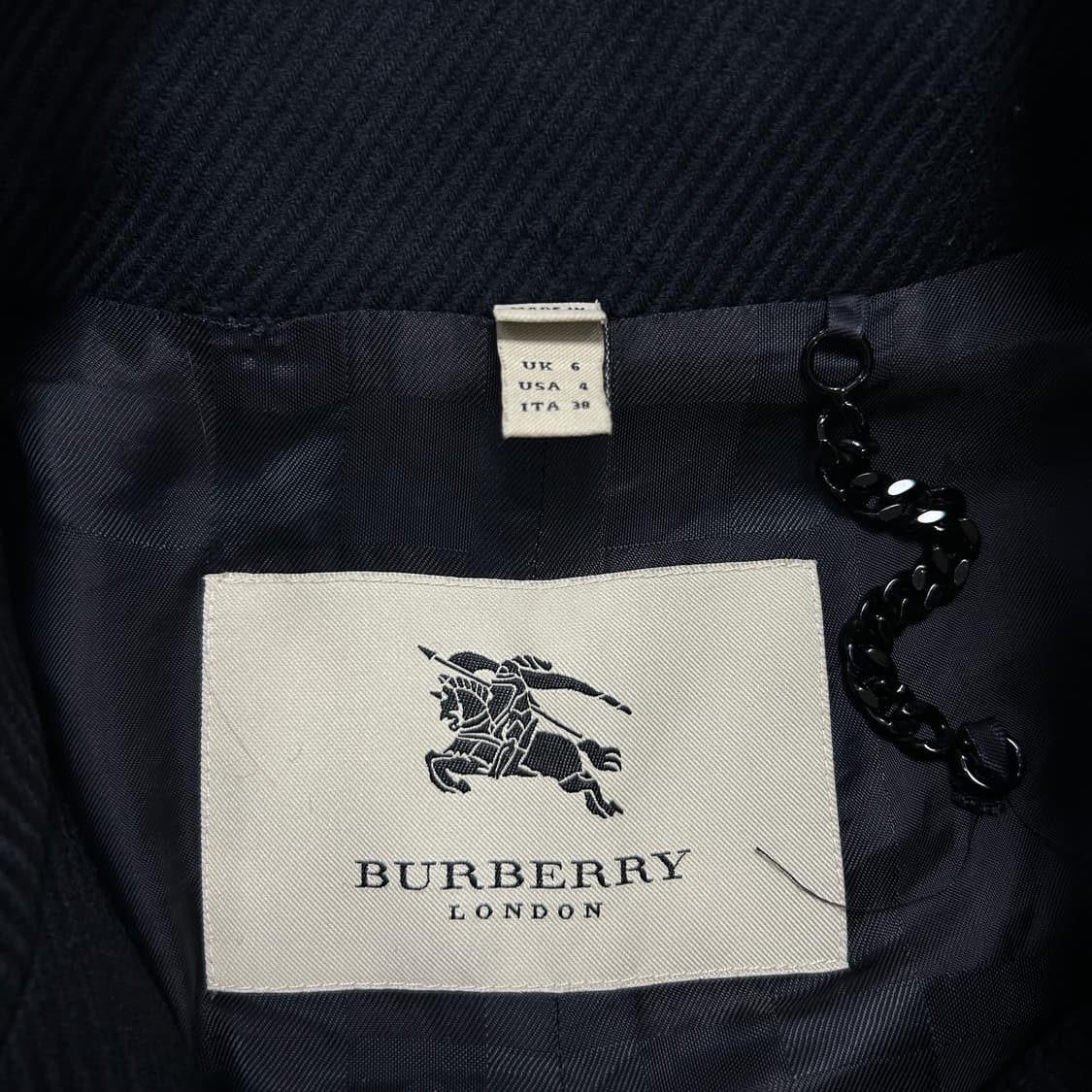 (매장판)버버리 네이비 숏 울 자켓(6) 상품이미지2