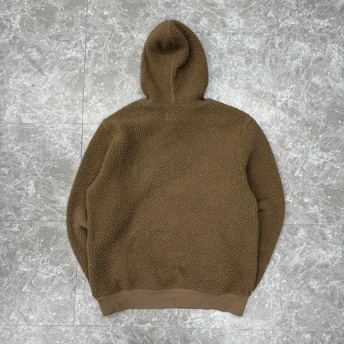 Gap 갭 핀터깔 폭닥 베이지 플리스 후드티(S) 상품이미지3