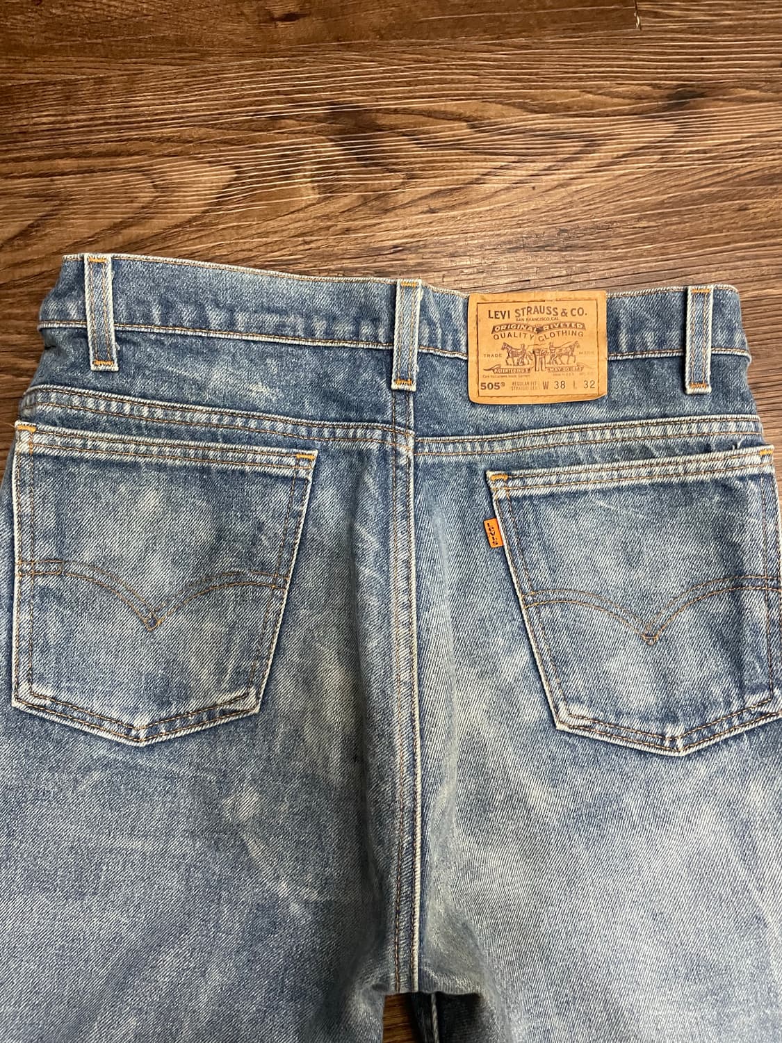 90s 리바이스 USA 미국제조 505 오렌지탭 데님 팬츠 상품이미지8