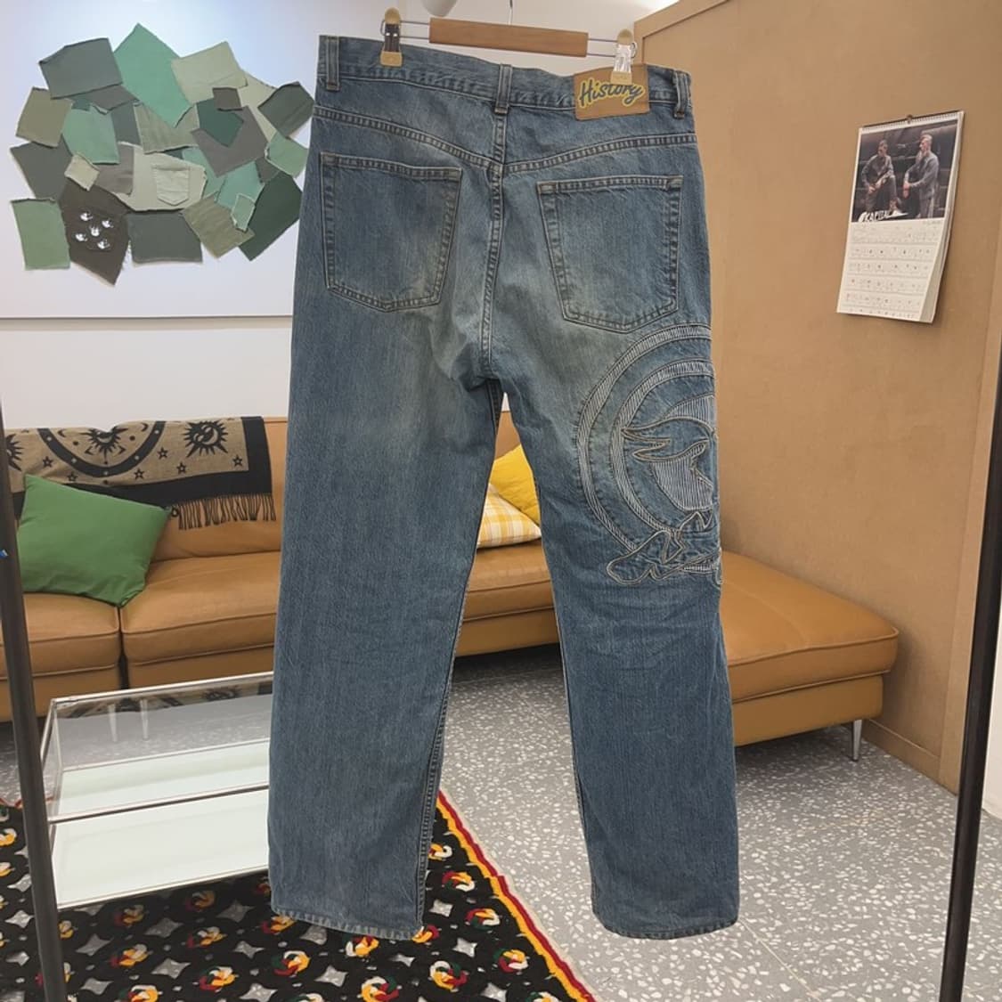 히스토리 빈티지 키치 유니크 스트릿 버니 데님팬츠 32인치 C08544 상품이미지4