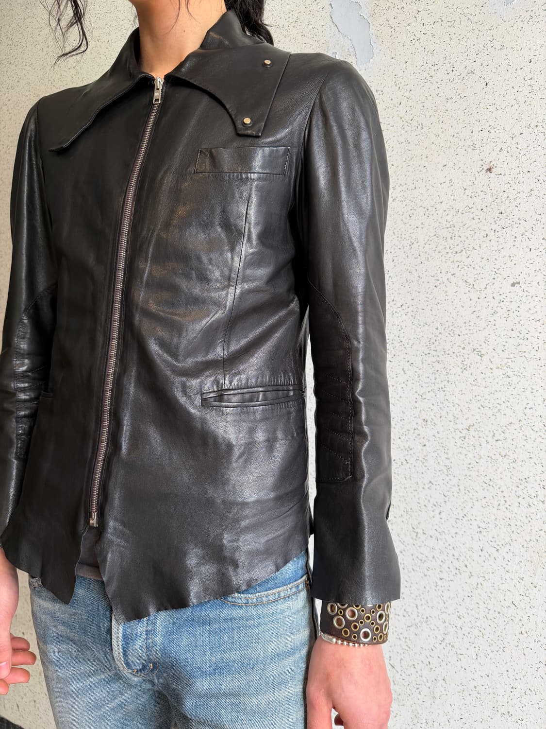 00s paulsmith Cut-Off Lambskin High-Neck 상품이미지2