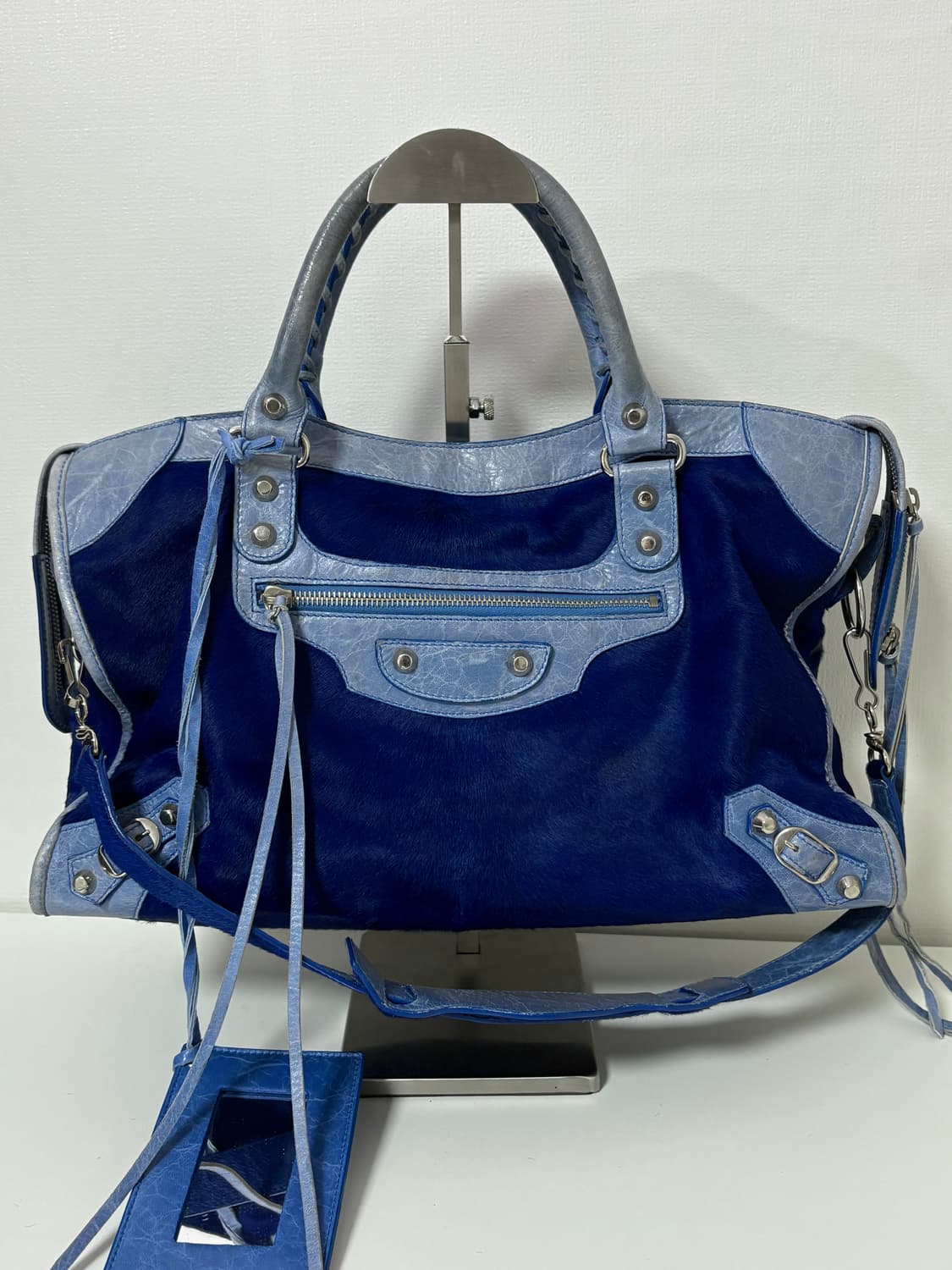 발렌시아가 시티 모터백 송치블루 상품이미지8