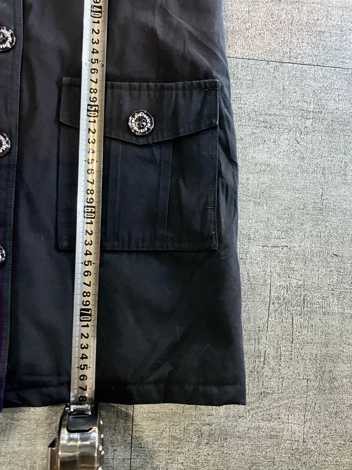 일본빈티지 Lovetoxic 올드스쿨아메카지 사이드패치 울프죠 퍼패딩 상품이미지3