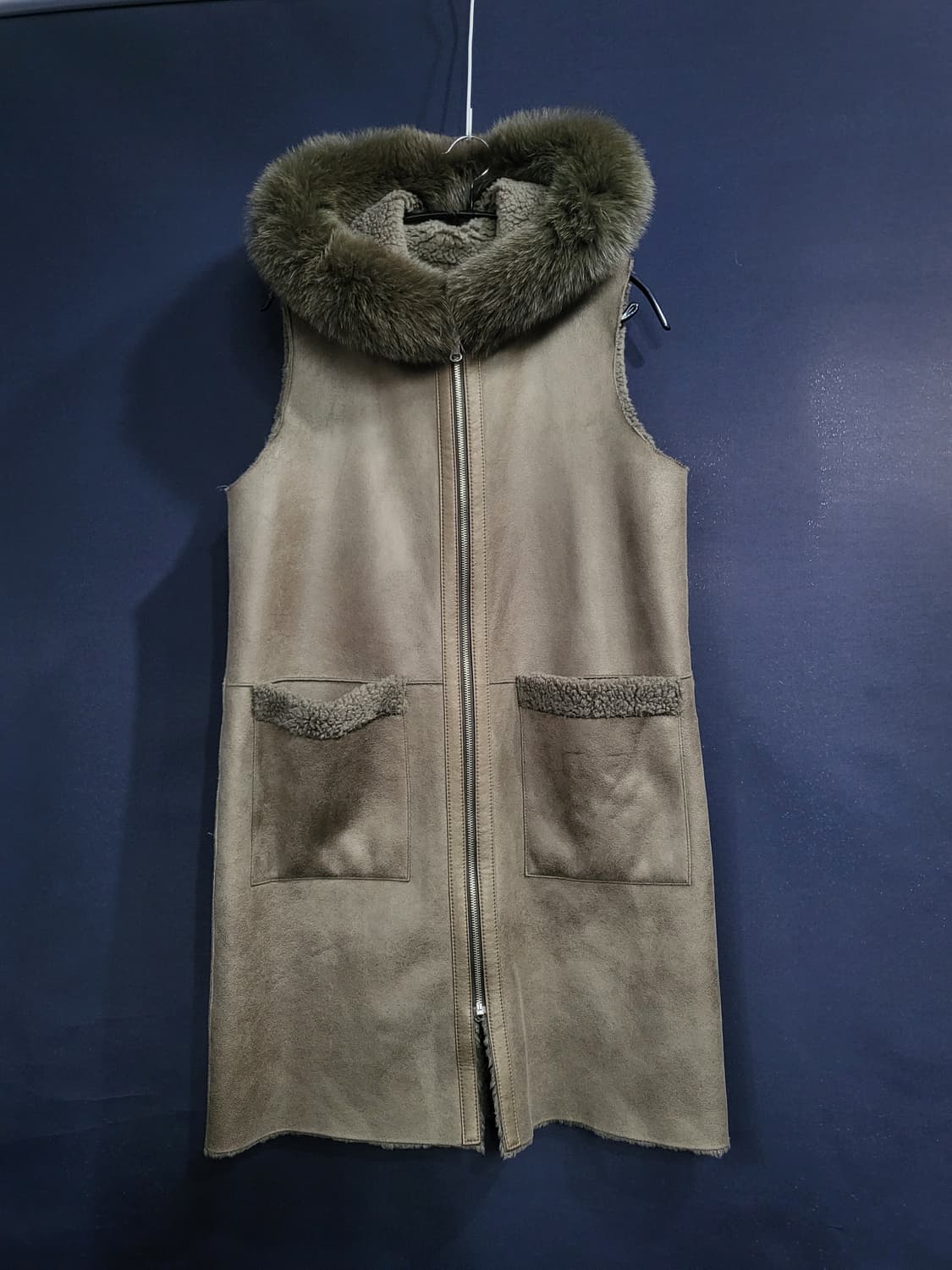 양모 폭스 베스트무스탕 상품이미지1