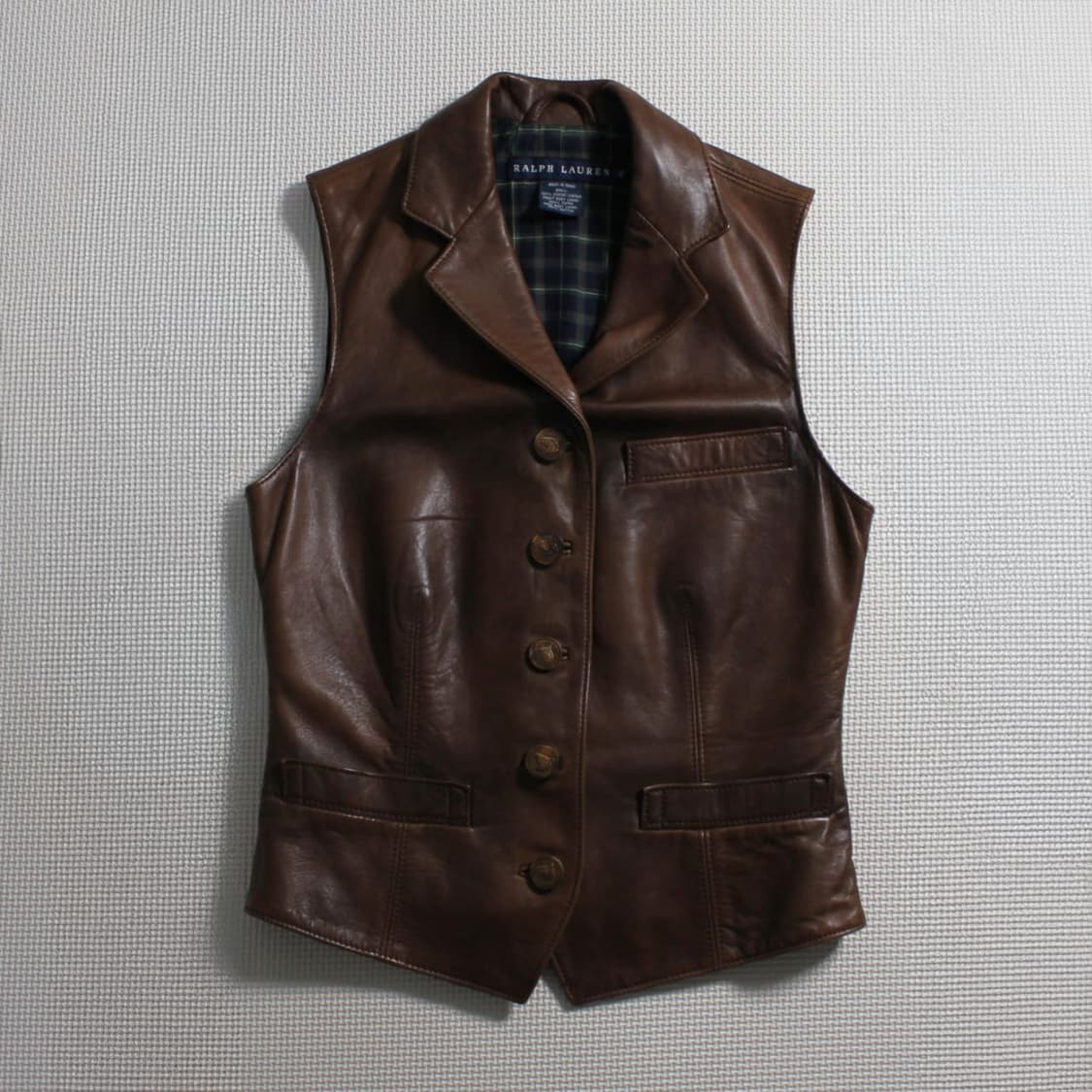 Ralph Lauren 가죽 베스트 상품이미지1