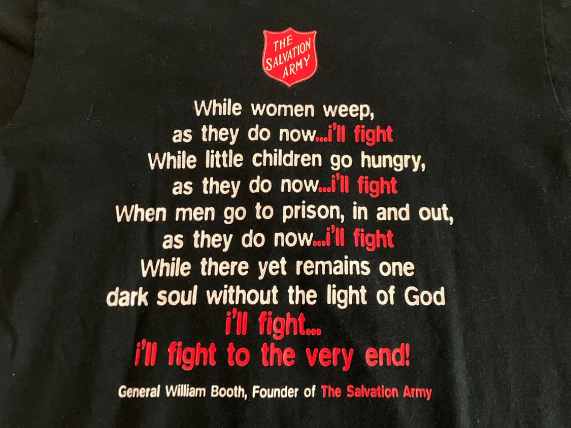 영국 런던의 구세군 티셔츠 여성 M 구제 빈티지 상품이미지7