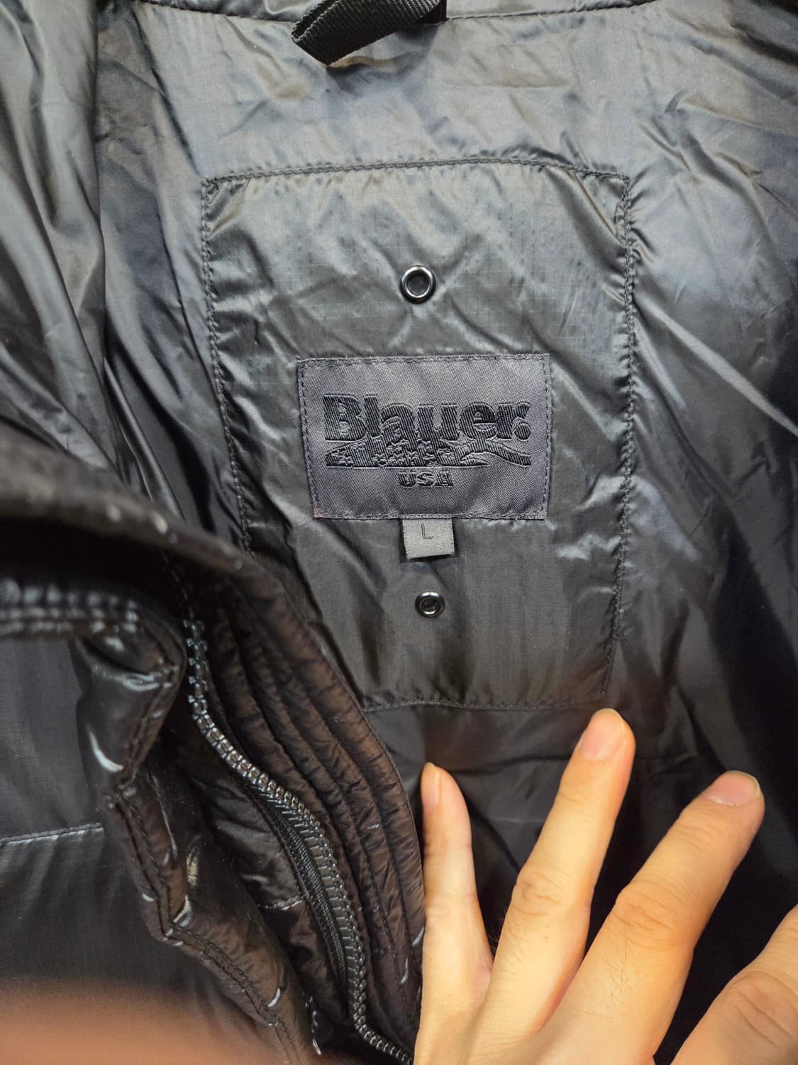 Blauer usa 블라우어 투웨이 유광 숏 패딩 L 상품이미지5