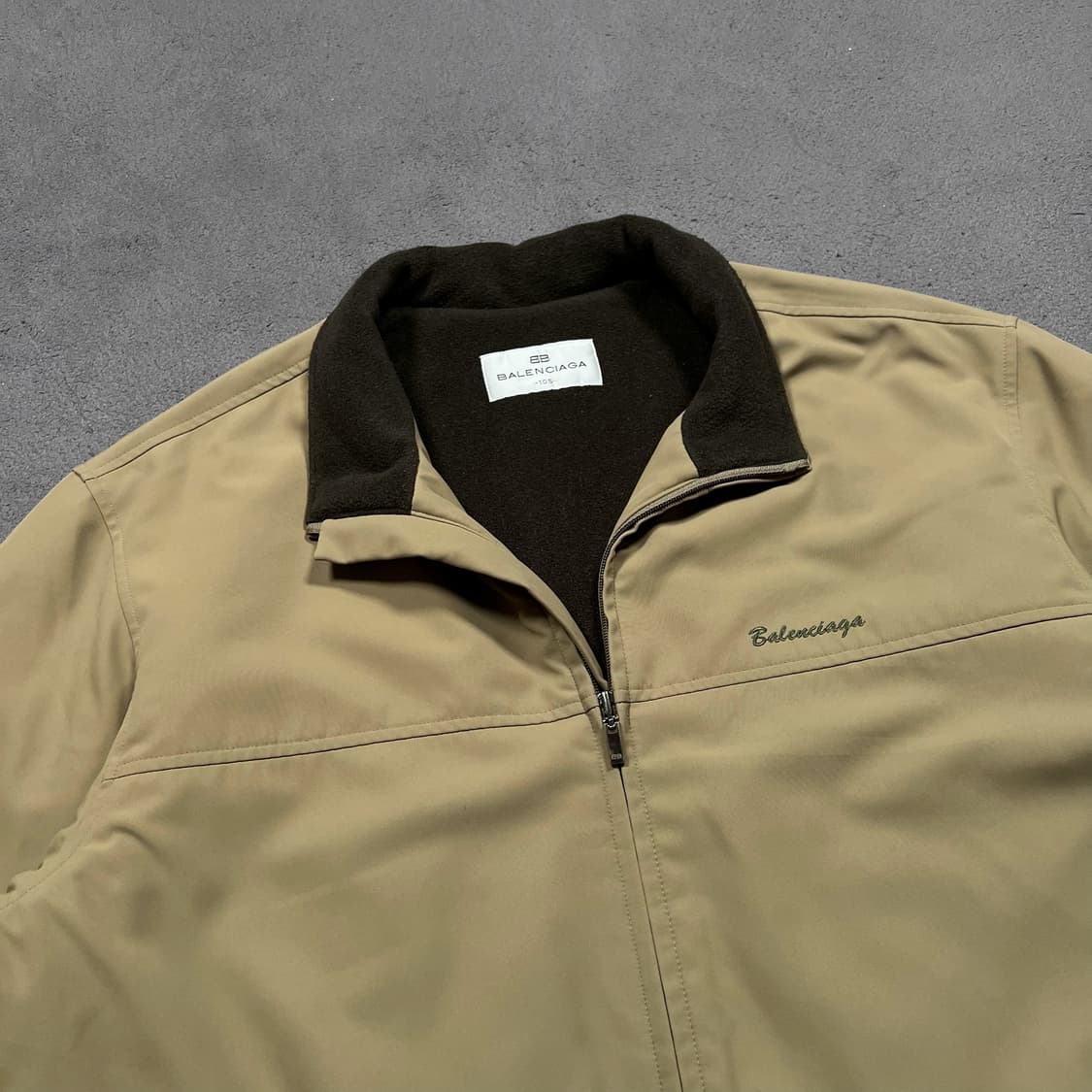 90's 발렌시아가 폴리쉘 기모 안감 점퍼 자켓 상품이미지1