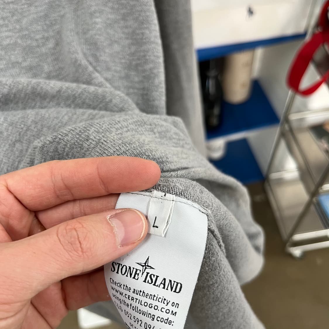 스톤아일랜드 코튼 크루넥 니트 L 상품이미지5