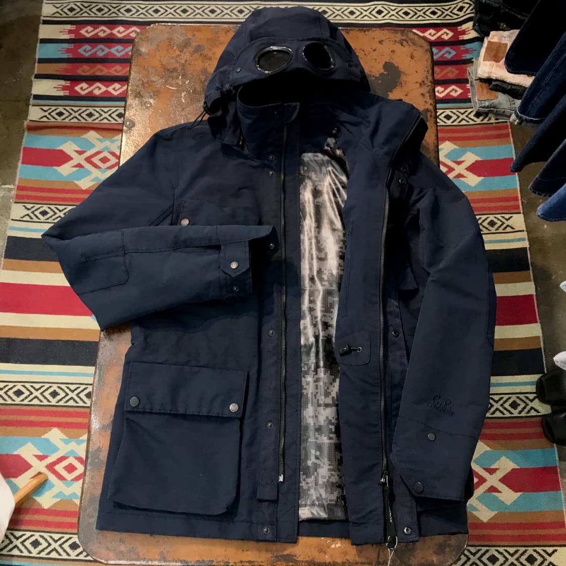 CP 씨피컴퍼니 4포켓 다크네이비 고글 자켓 남성 105 사이즈 상품이미지5