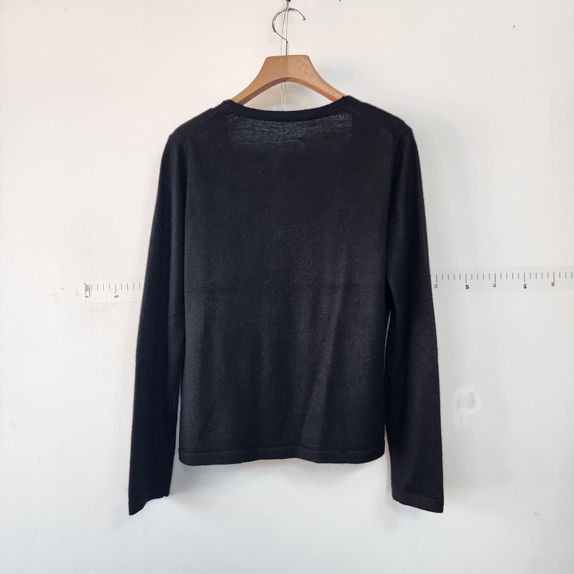 비즈 장식 검정색 가디건 상품이미지3