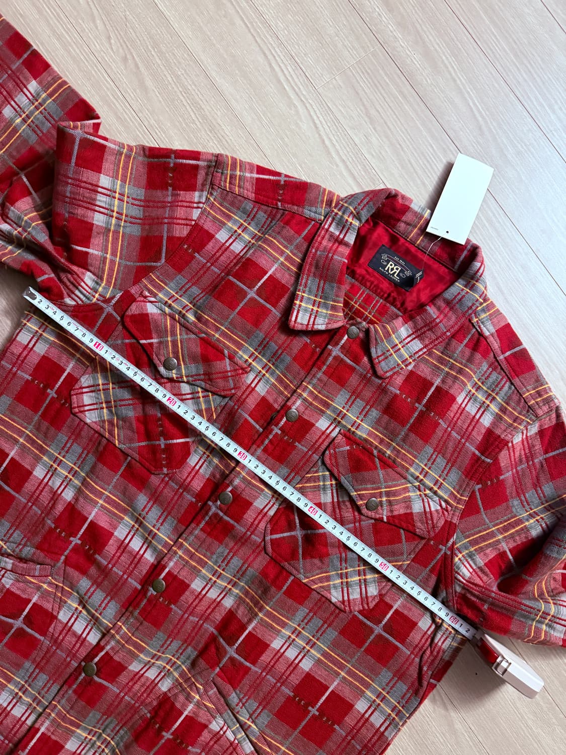 rrl 더블알엘 나바호 체크 셔츠 자켓 xl 택채 새상품 상품이미지7