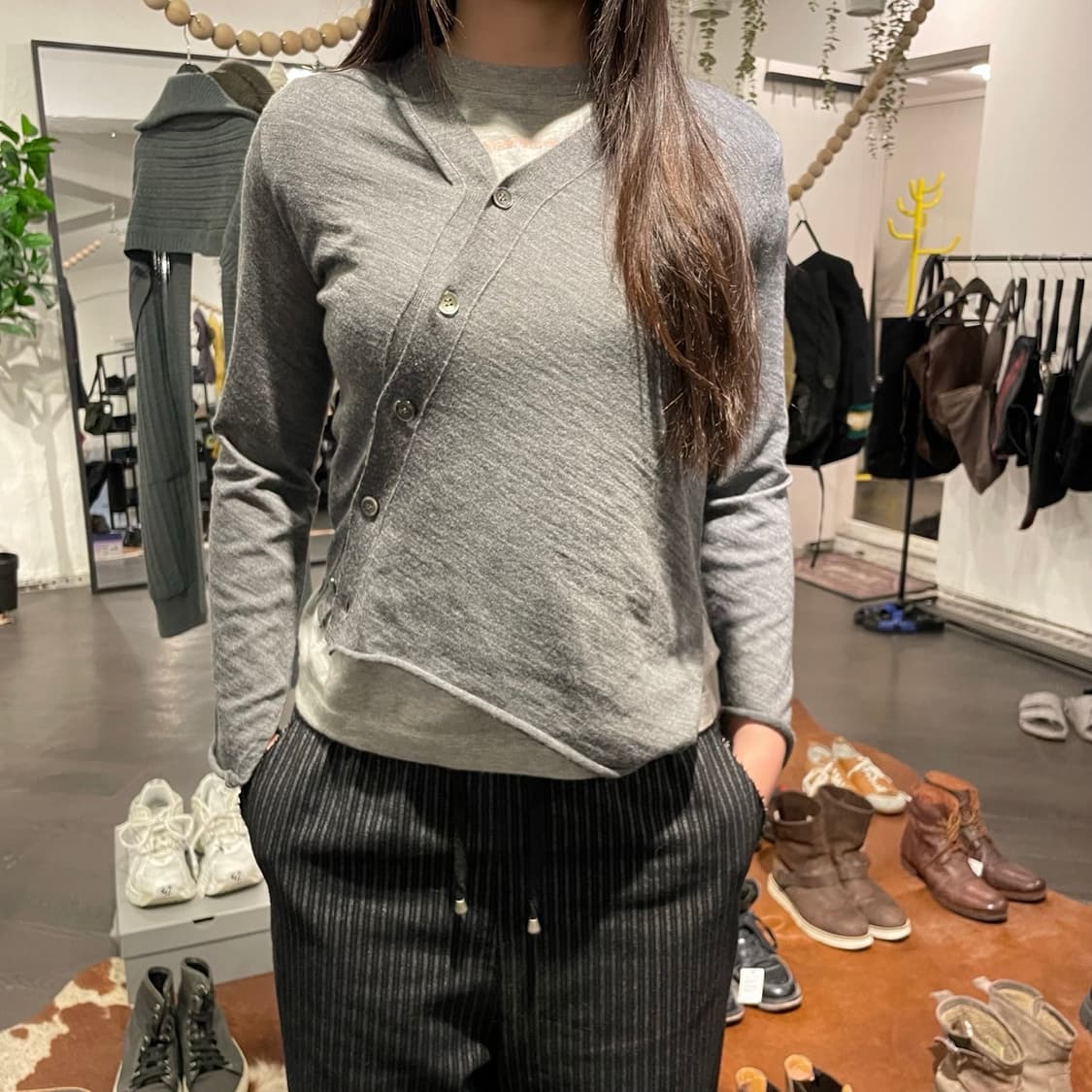 꼼데가르송 비대칭 가디건 상품이미지4