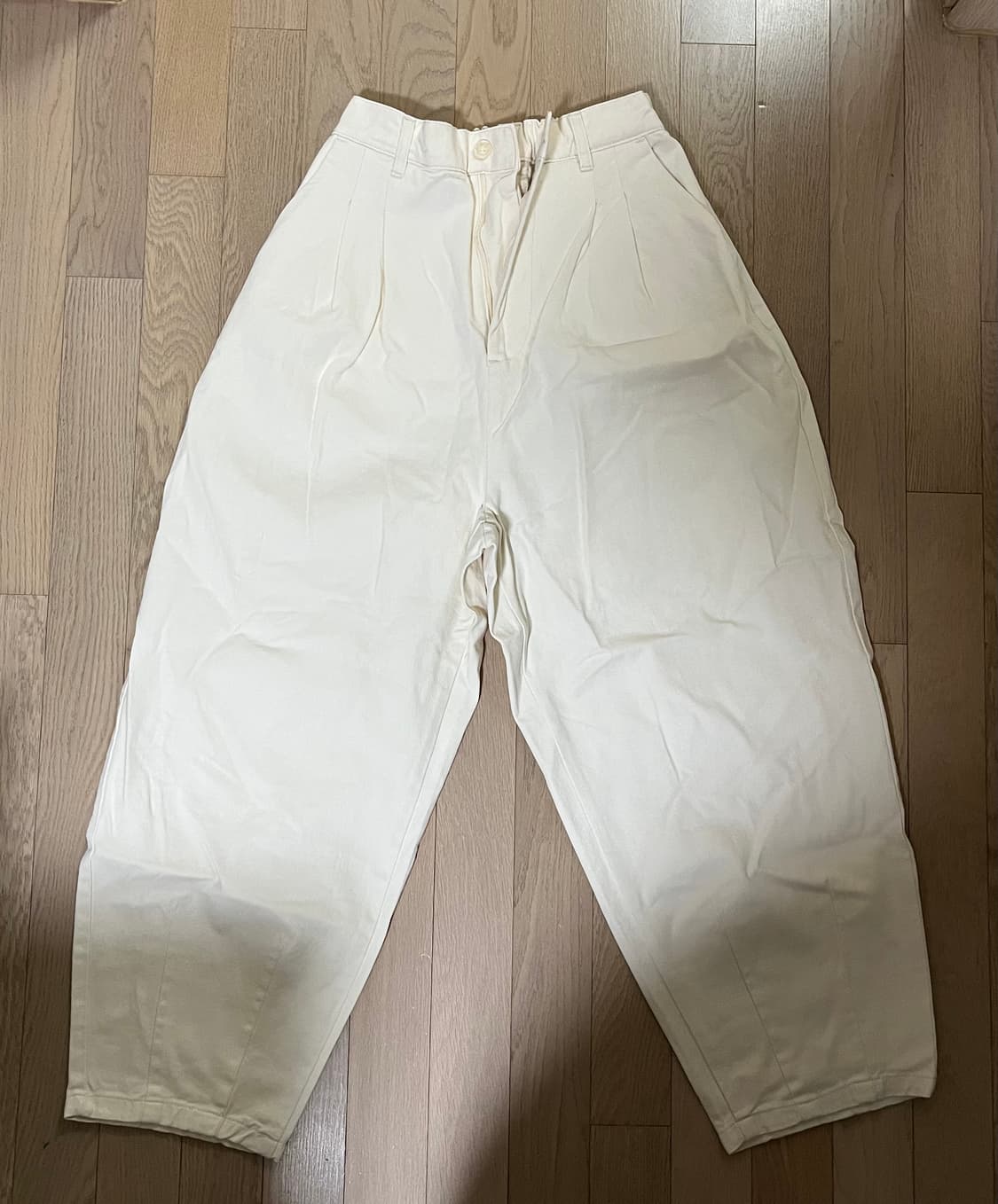 토피 벌룬핏 와이드 코튼팬츠 상품이미지2