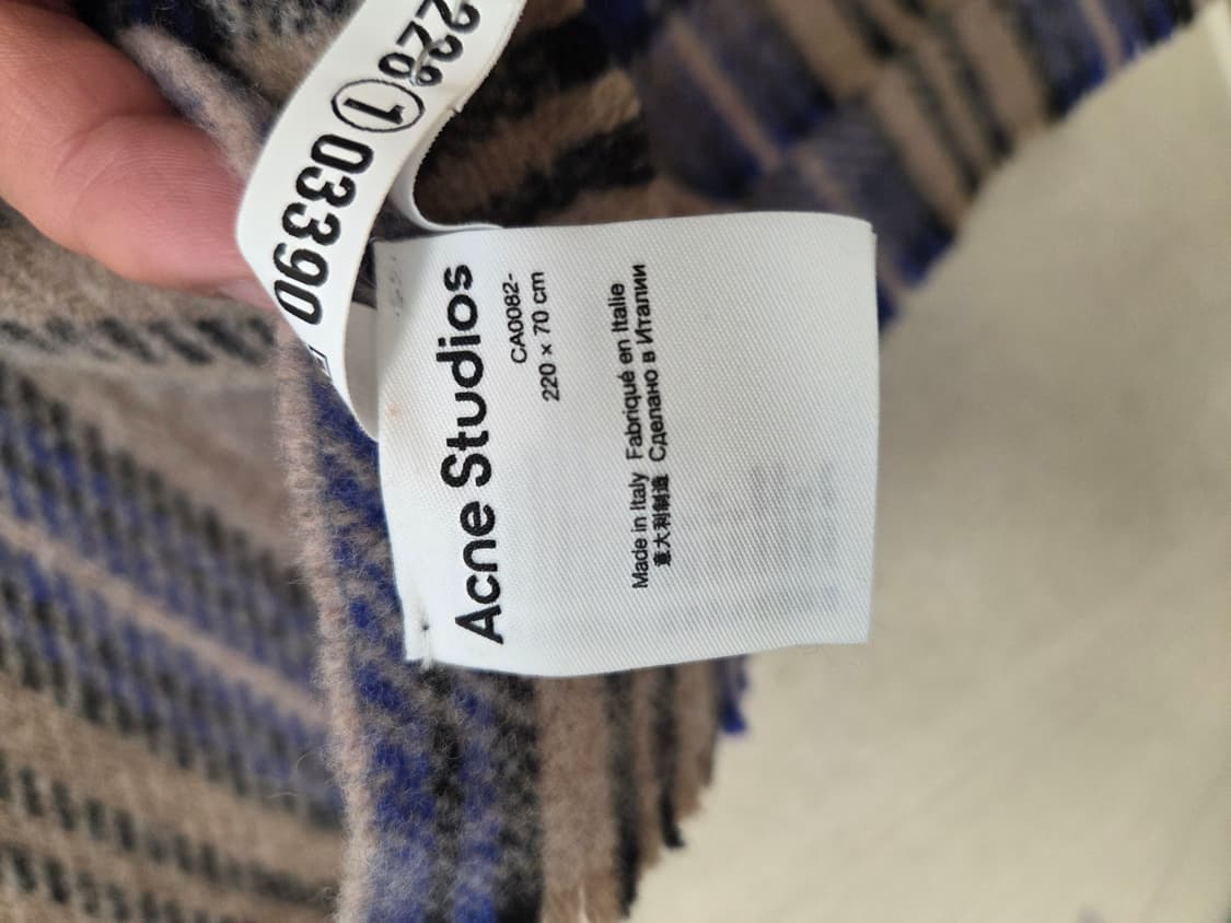 아크네 스튜디오 캐시어(Cassiar) 체크 머플러 스카프 상품이미지3