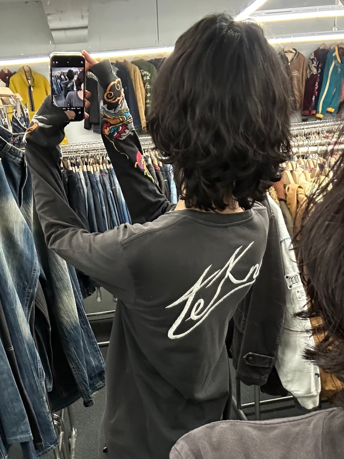 S)디젤 빈티지 양팔 자수 포인트 롱슬리브 상품이미지2