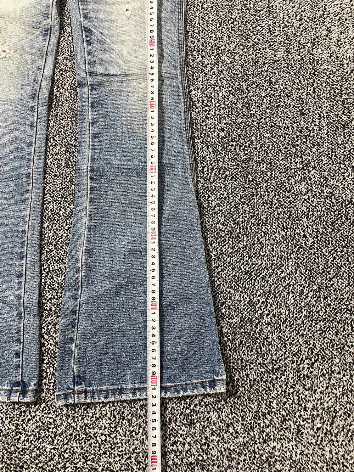  빈티지9. EVEJEANS 부츠컷 와이드 데님팬츠 청바지 상품이미지6