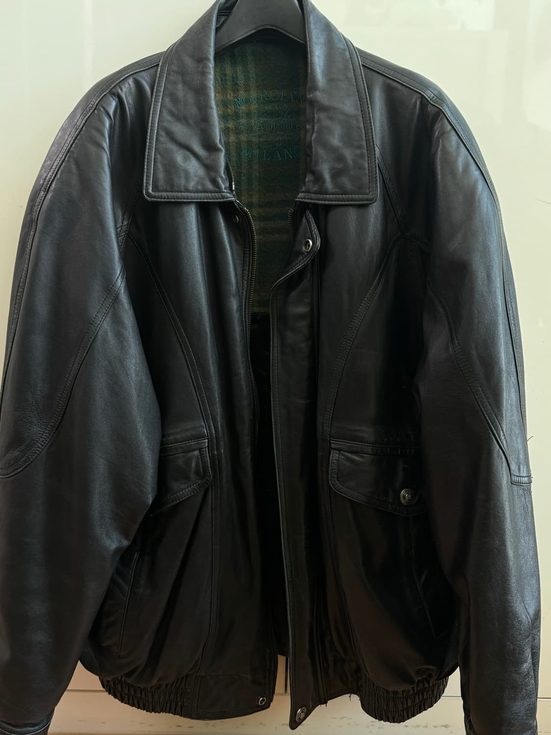 빈티지 레더 자켓 가죽 자켓 블랙 상품이미지4
