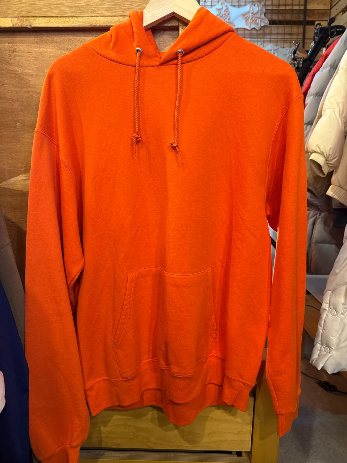 챔피온 오렌지 후드티 상품이미지1