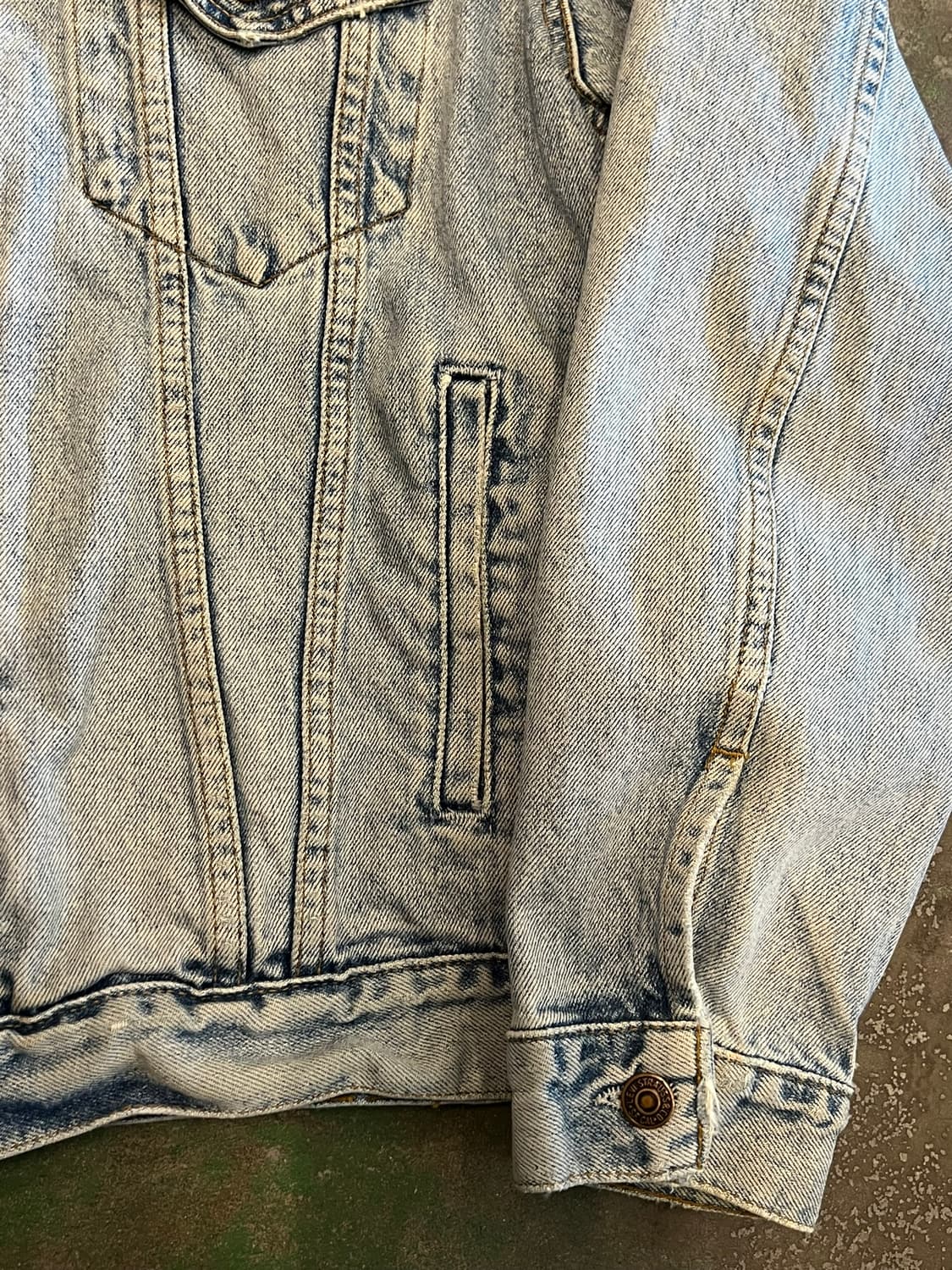 90's [L] 리바이스 빈티지 데님 트러커 자켓 유럽 타입3 상품이미지5