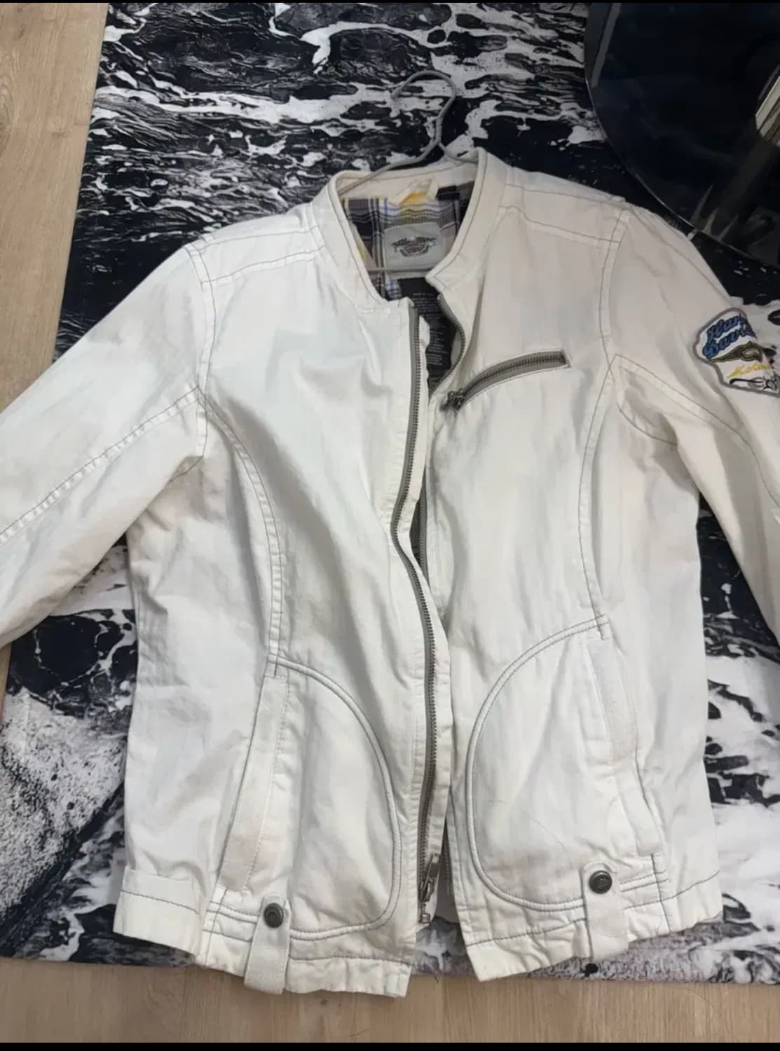 할리데이비슨 화이트 자켓 상품이미지1
