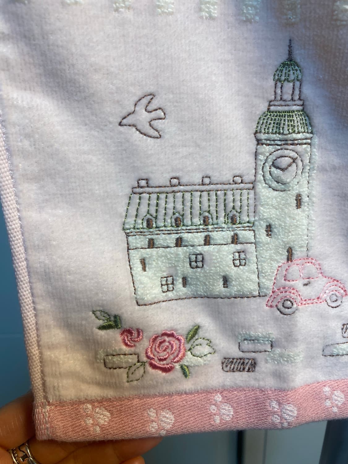 지브리 마녀배달부 키키 자수 손수건 새상품 상품이미지3