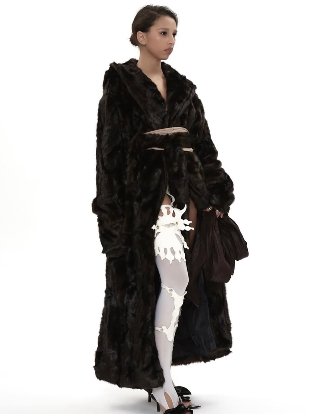 604service FAUX FUR CLASSIC ROBE COAT 상품이미지2