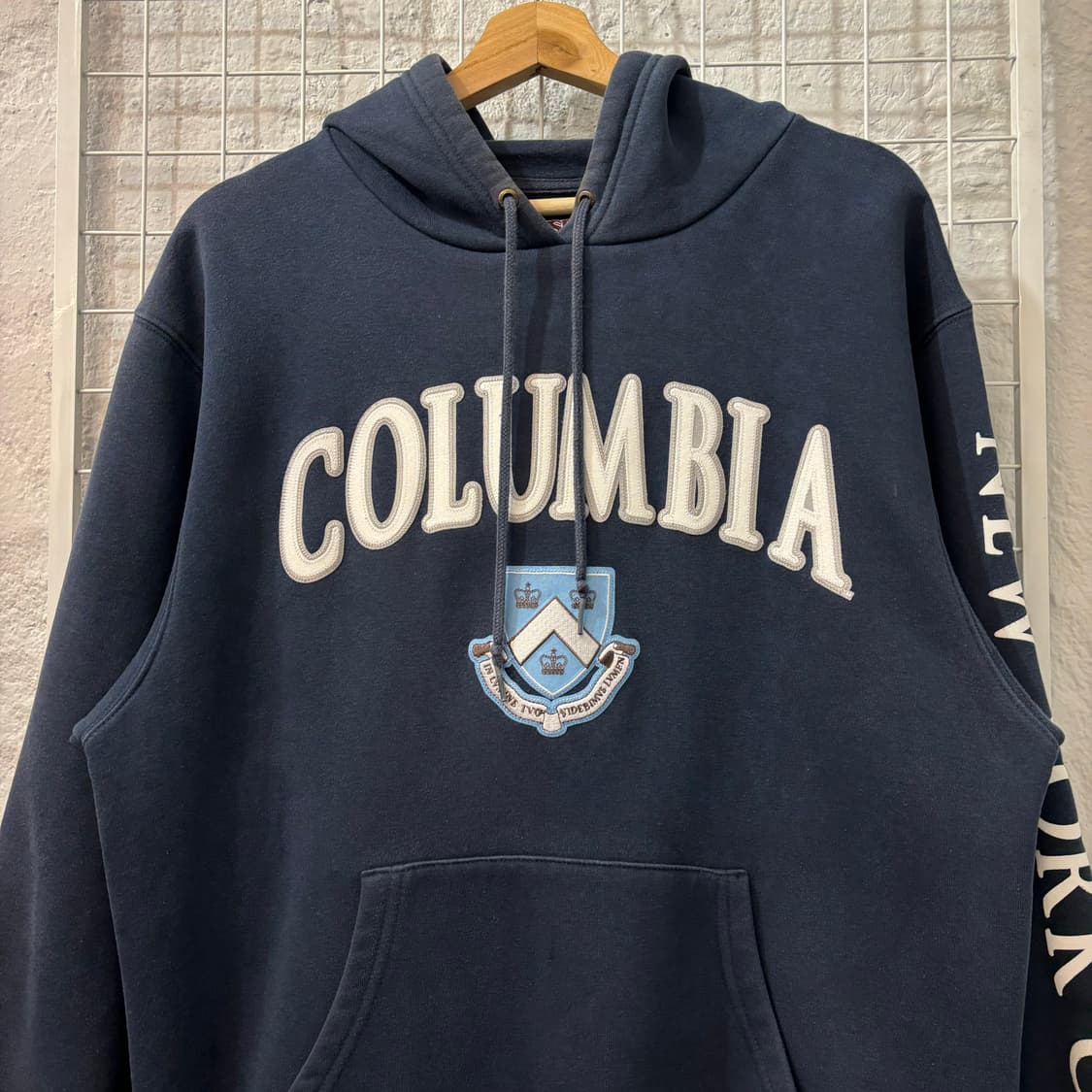 잔스포츠 빈티지 컬럼비아 대학 네이비 후드티 M 상품이미지3