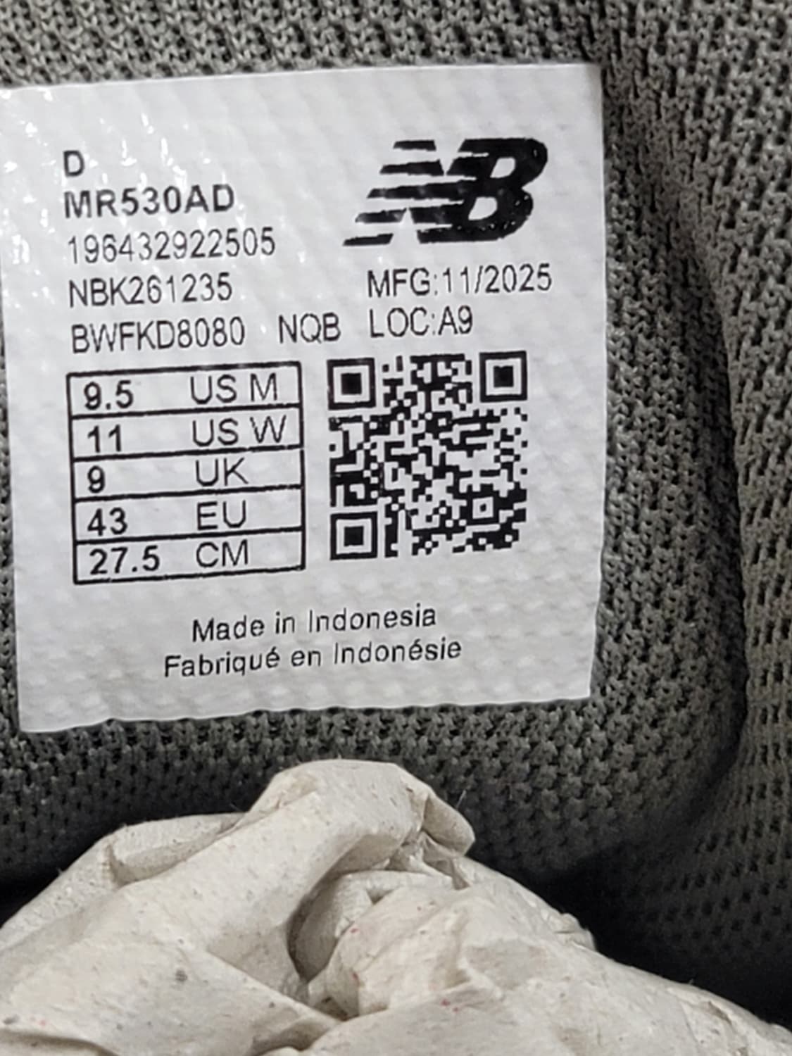 (275)뉴발란스 530 화이트 실버[대전 직거래도 가능] 상품이미지9