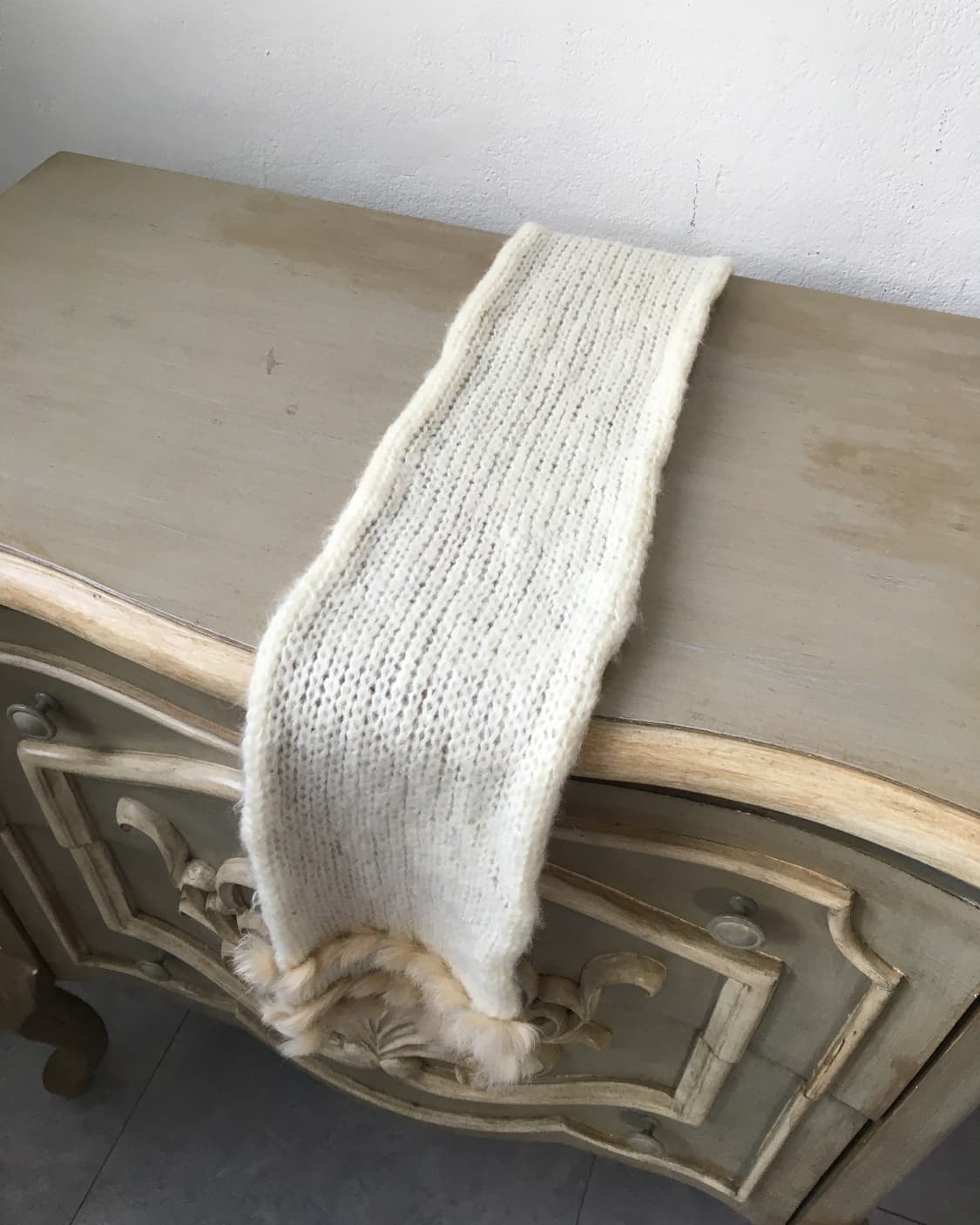  fur trimming knit reversible muffler 상품이미지4