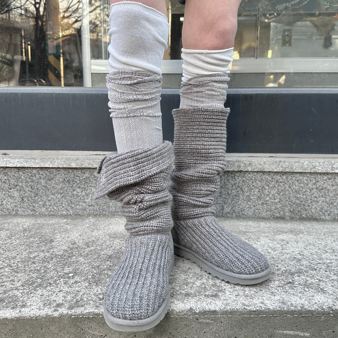 00s 그레이 니트 어그 카디 부츠 상품이미지9