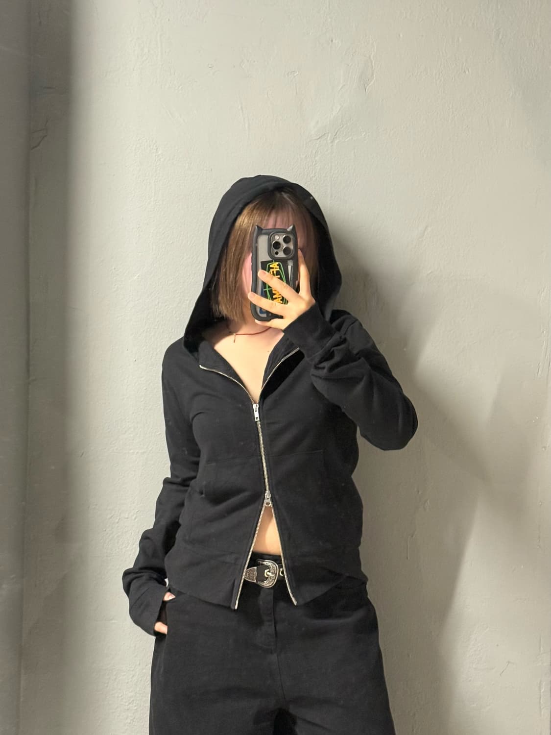 Jackrose back printing 2-way hood zip-up 상품이미지2