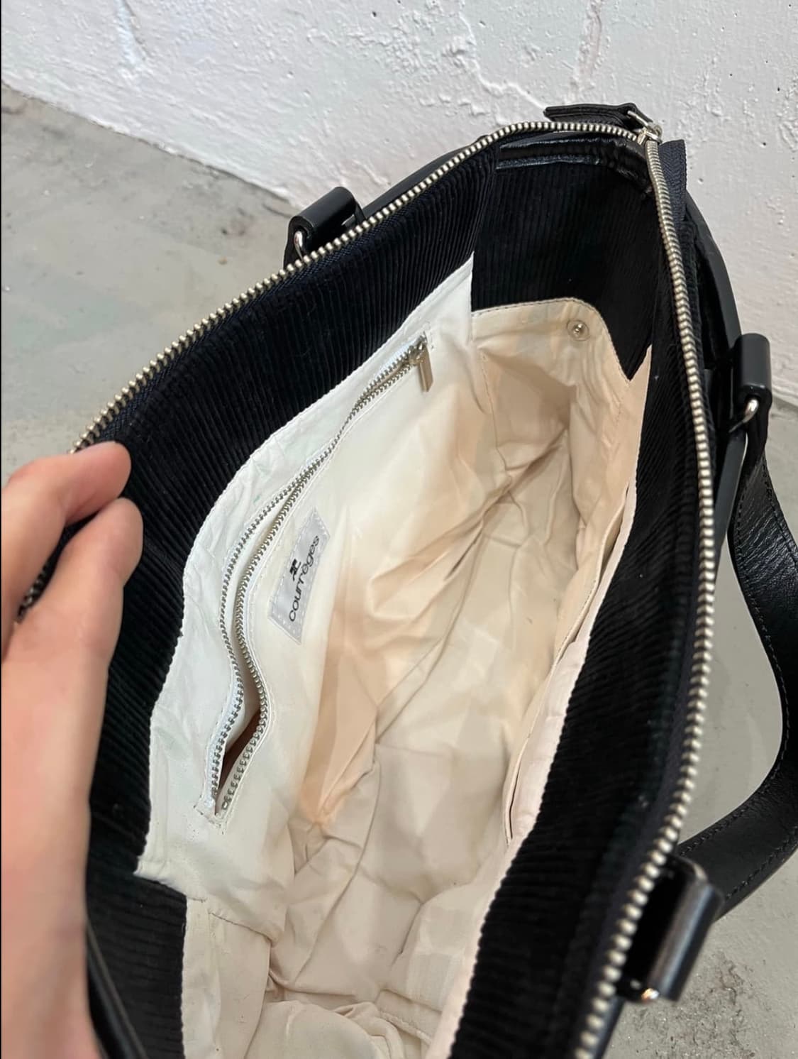 꾸레쥬 코듀로이 미니 토트백 상품이미지6