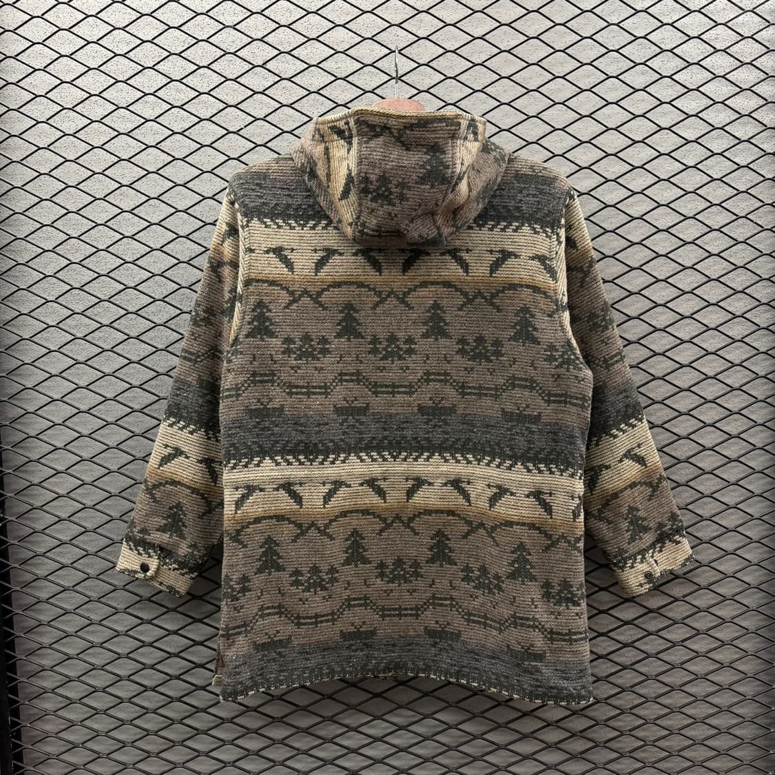 울리치 울 블랭킷 후드자켓 플라잉구스 패턴 사이드 포켓 디테일 카키 상품이미지3