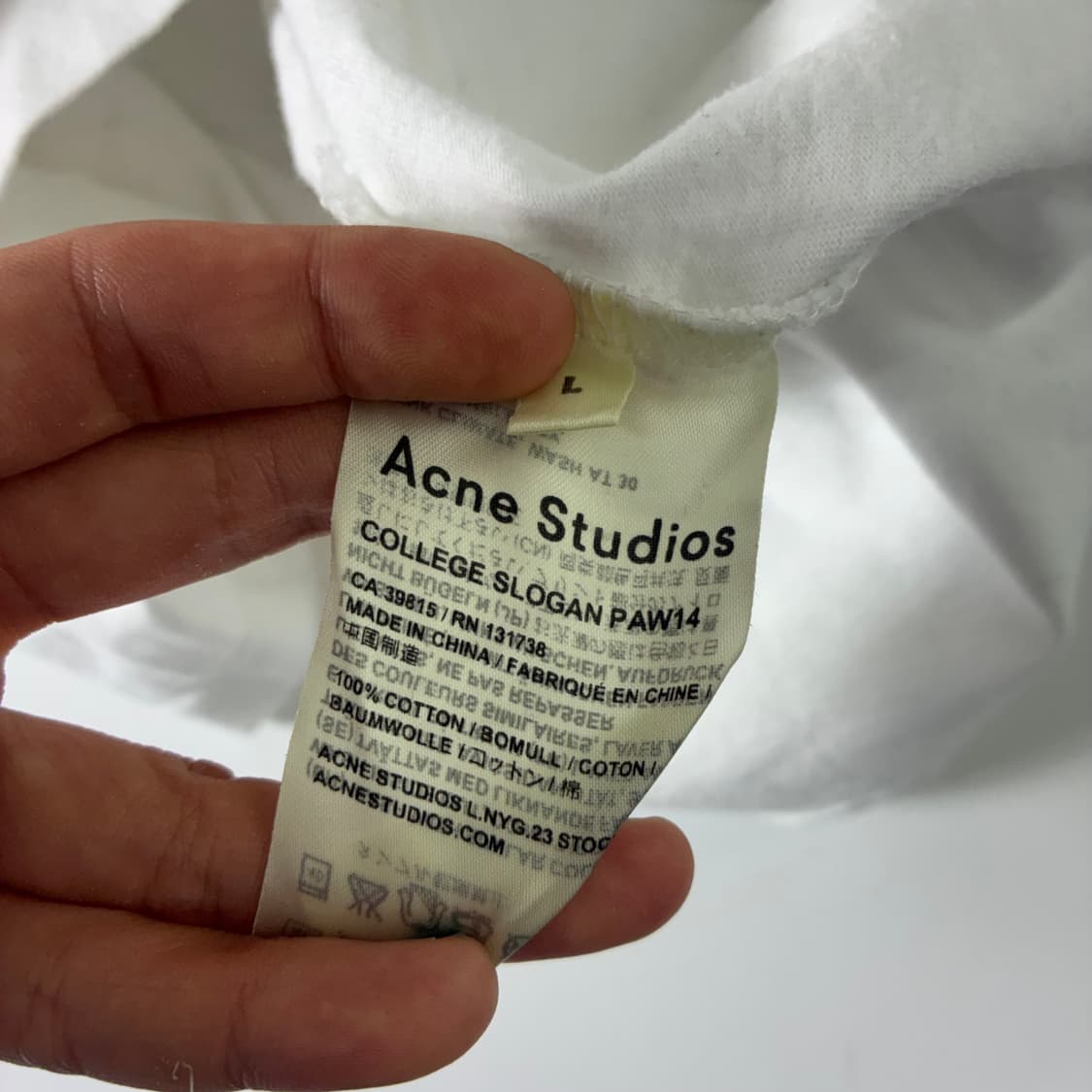 Acne studios  아크네스튜디오 스펠아웃 프린팅 반팔티 상품이미지4
