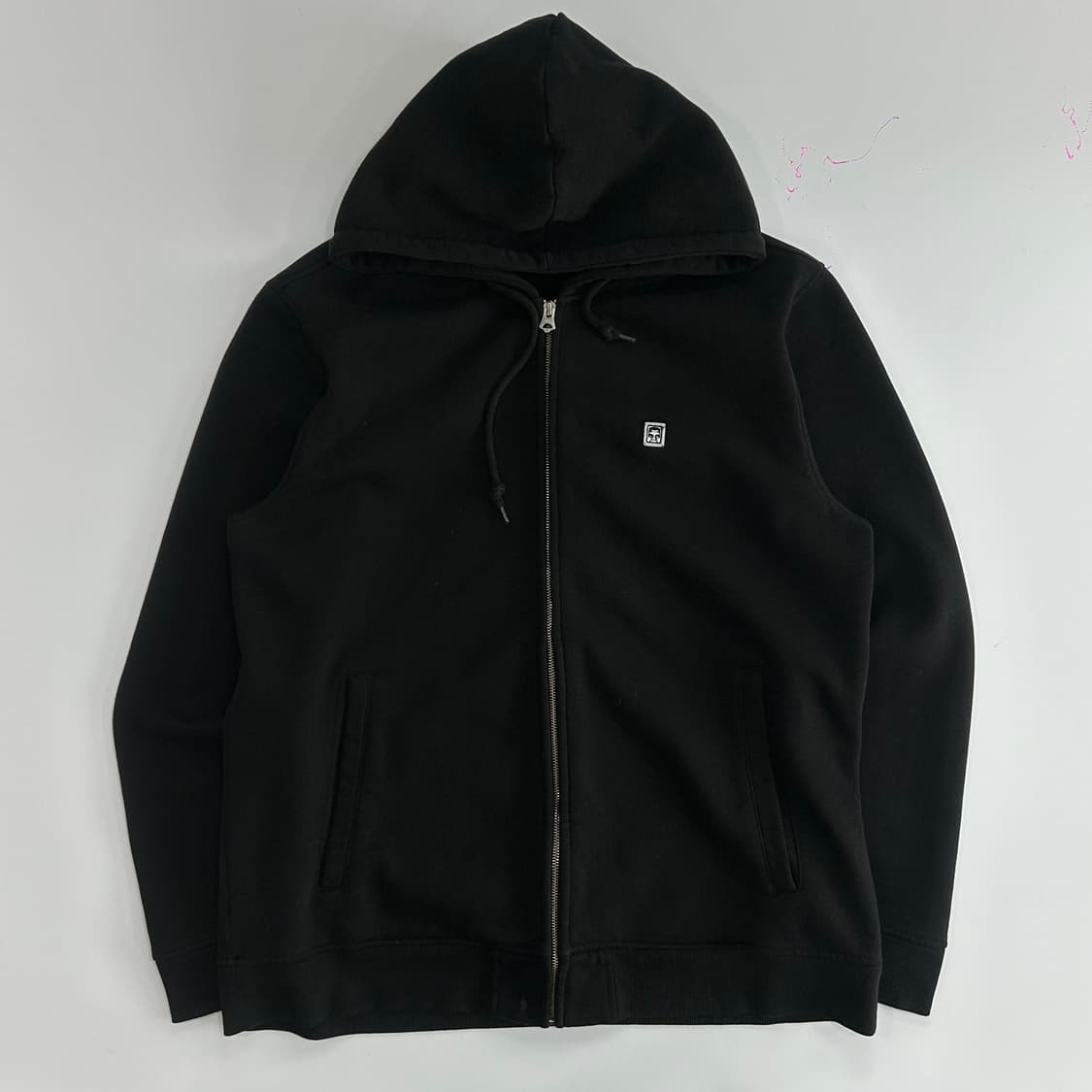 Obey 오베이 스몰로고 블랙 후드집업 상품이미지3