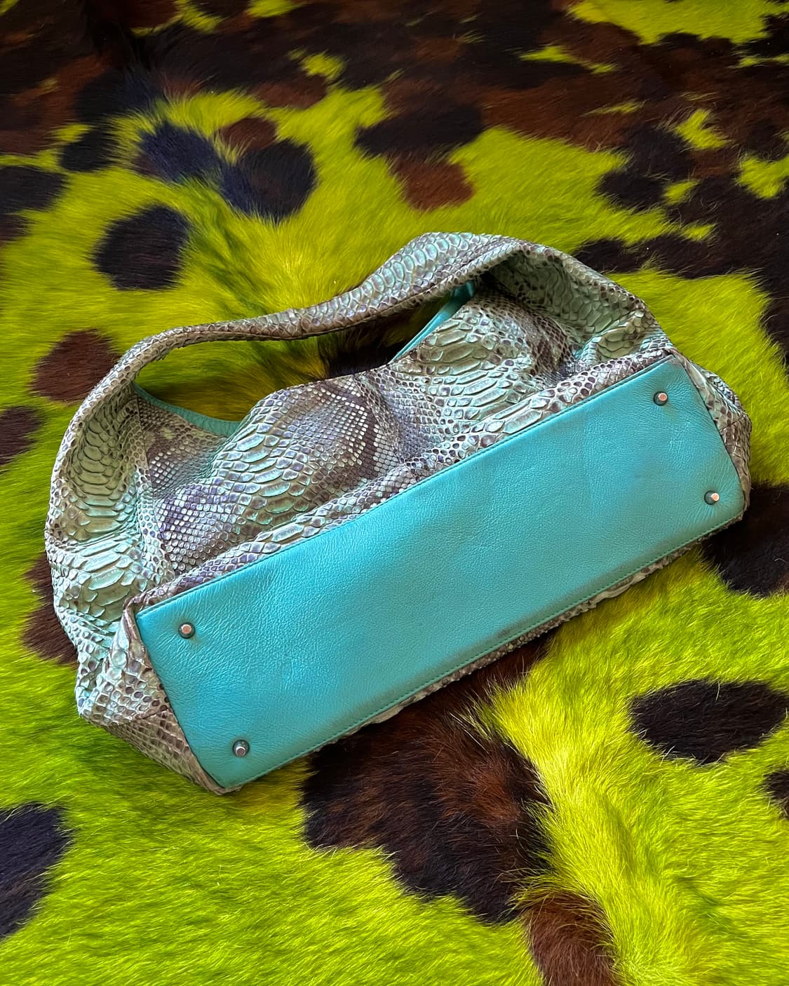 Real Python Skin Leather Shoulder Bag 상품이미지8