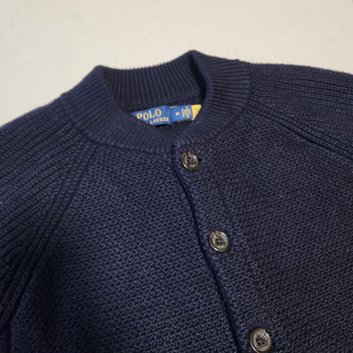 폴로 랄프로렌 골지 와플 니트 가디건 M 상품이미지1