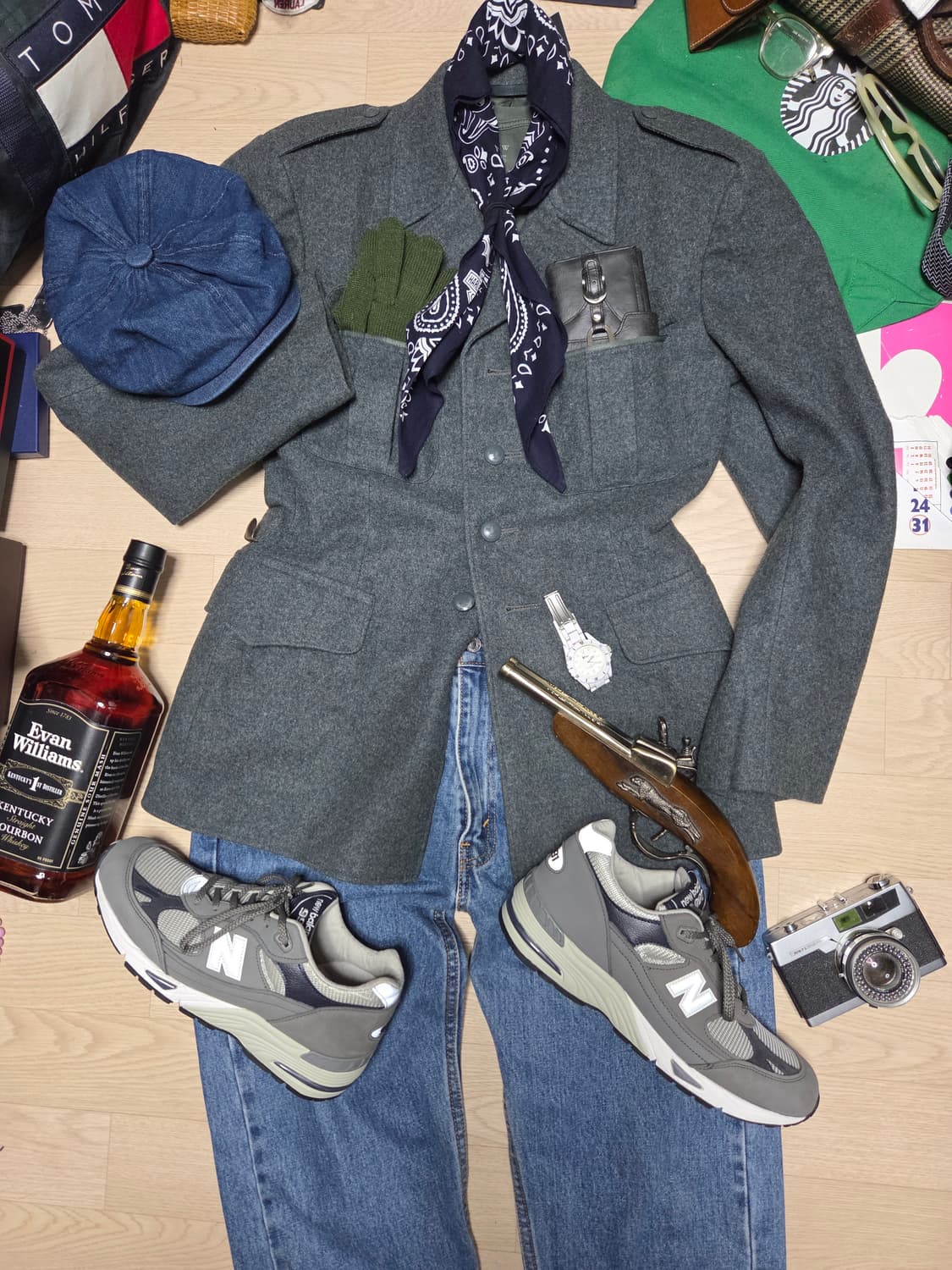 SWISS 밀리터리 군 정복 전술 견장 자켓 블레이저 코트 상품이미지5