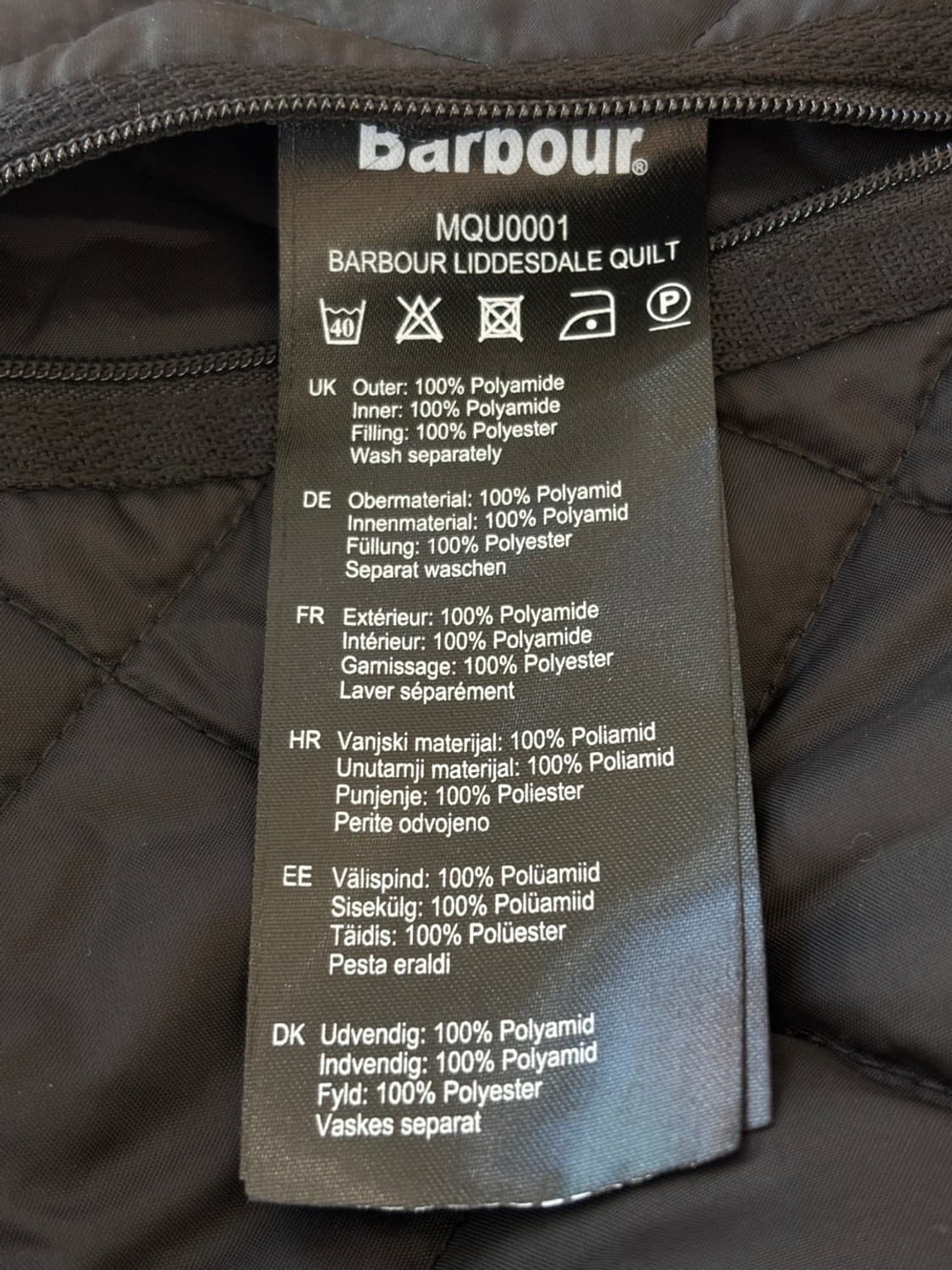 Vintage Barbour Quilting Jacket 상품이미지8