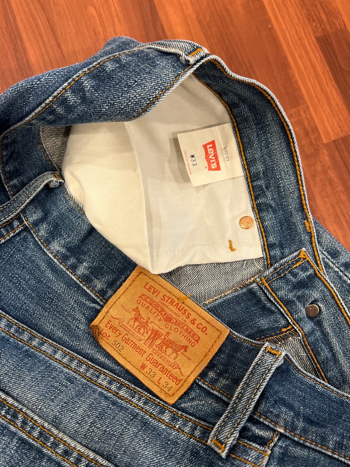 00s Levis 리바이스 502 데님 팬츠 (32inch) 상품이미지9
