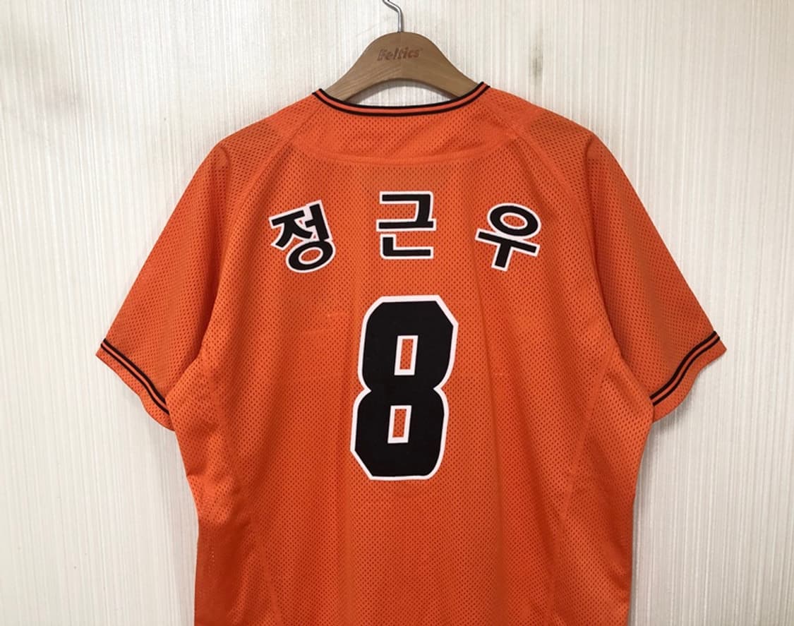 KBO KN 한화이글스 오렌지 홈유니폼/져지 100 #8 정근우 상품이미지9